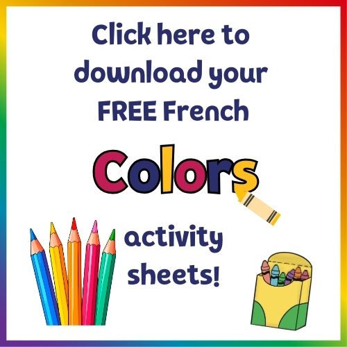 free French activity sheet