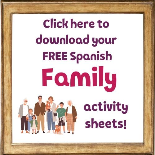 free Spanish activity sheet