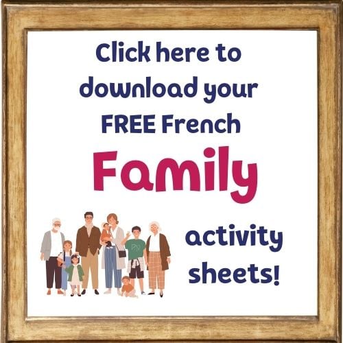 free French activity sheet