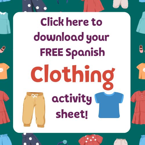 free Spanish activity sheet