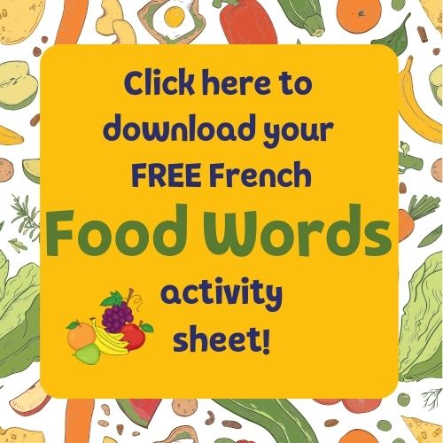 free French activity sheet