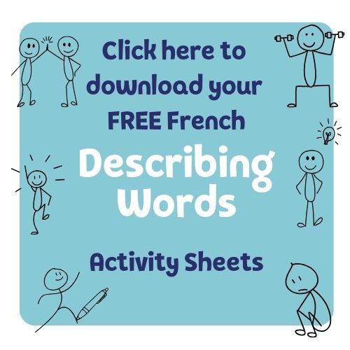 free French activity sheet