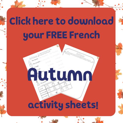 fall french activity sheet