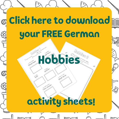 hobbies German activity sheet