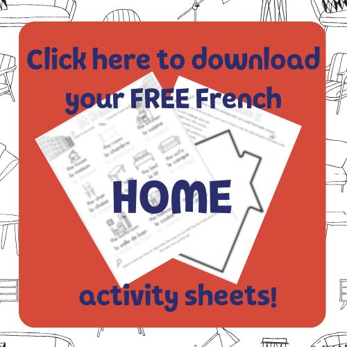 home French activity sheet