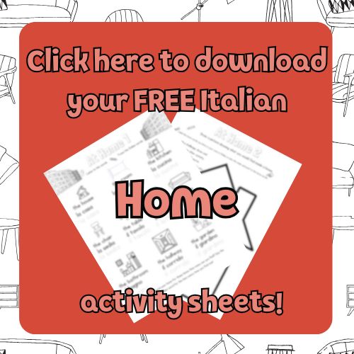 home Italian activity sheet