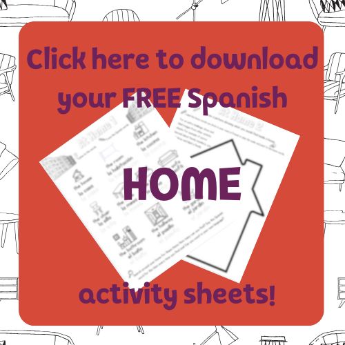 home Spanish activity sheet